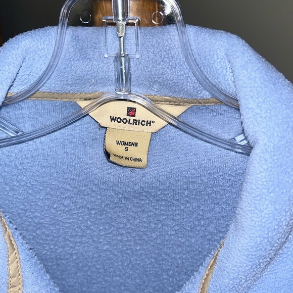 Woolrich Women’s Light Blue Fleece Jacket Size S - Picture 2 of 4